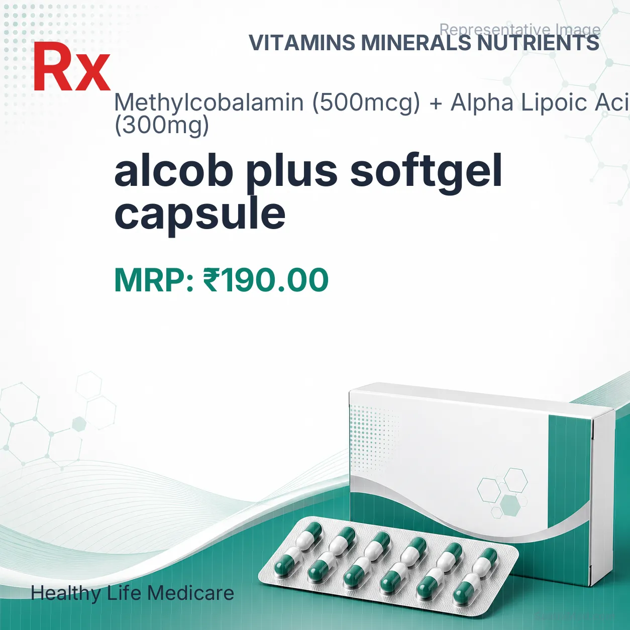 alcob plus softgel capsule Allopathy (Methylcobalamin (500mcg)) - Uses in Hindi, Side Effects, Substitutes & Price in India