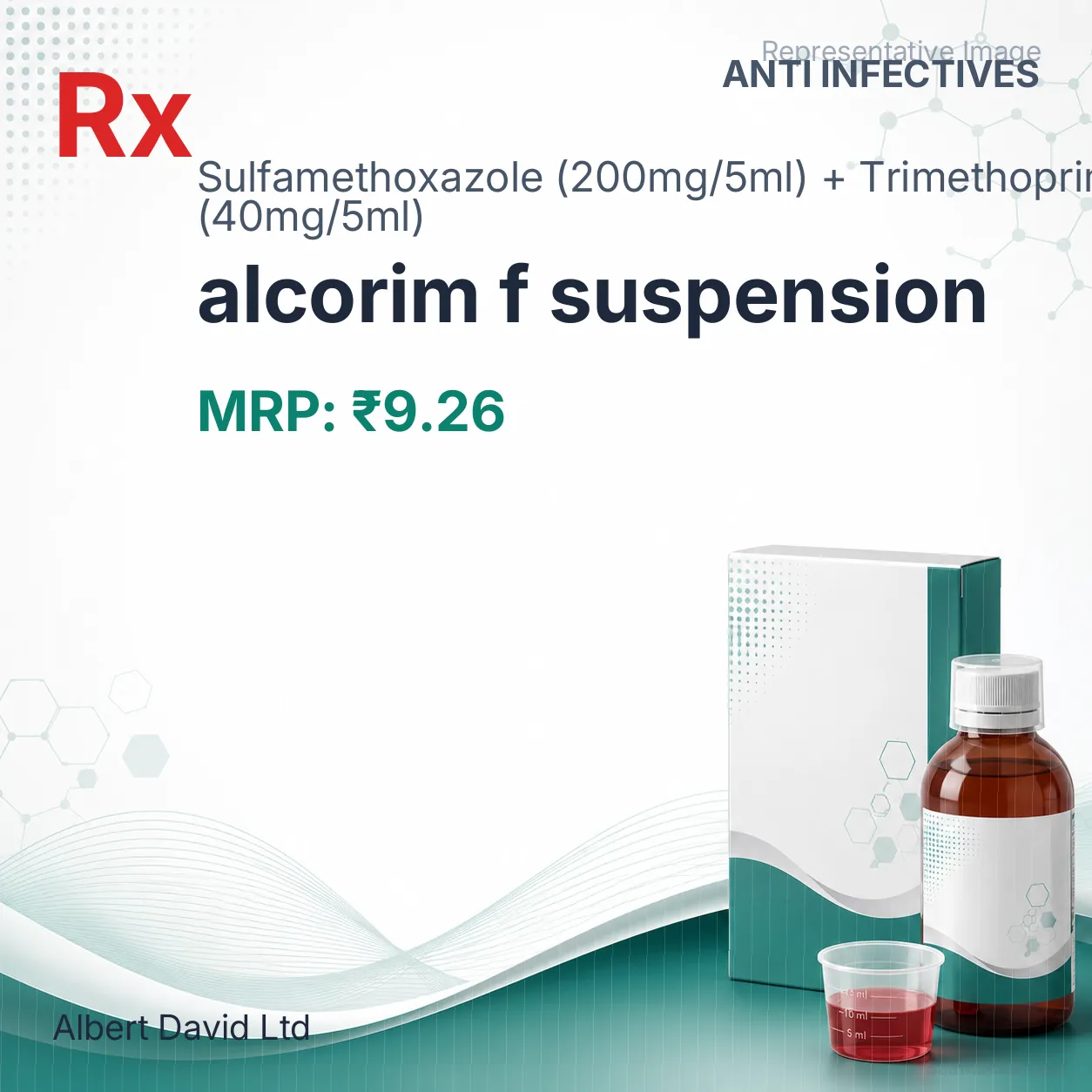 alcorim f suspension Allopathy (Sulfamethoxazole (200mg/5ml)) - Uses in Hindi, Side Effects, Substitutes & Price in India