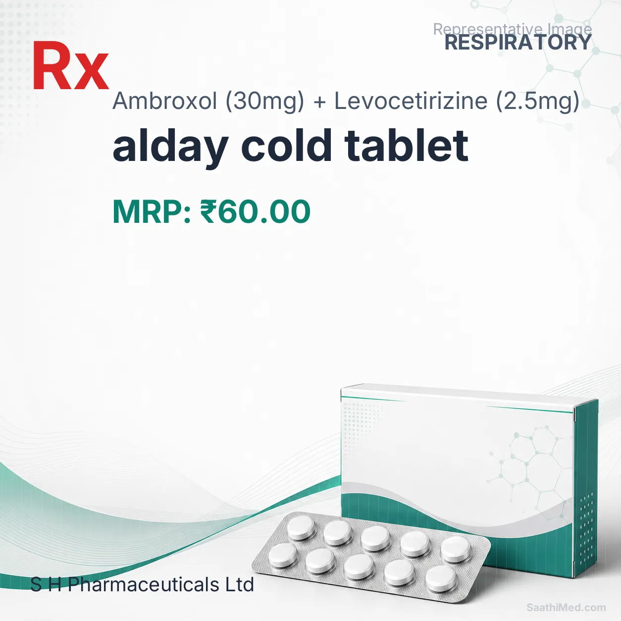 alday cold tablet Allopathy (Ambroxol (30mg)) - Uses in Hindi, Side Effects, Substitutes & Price in India