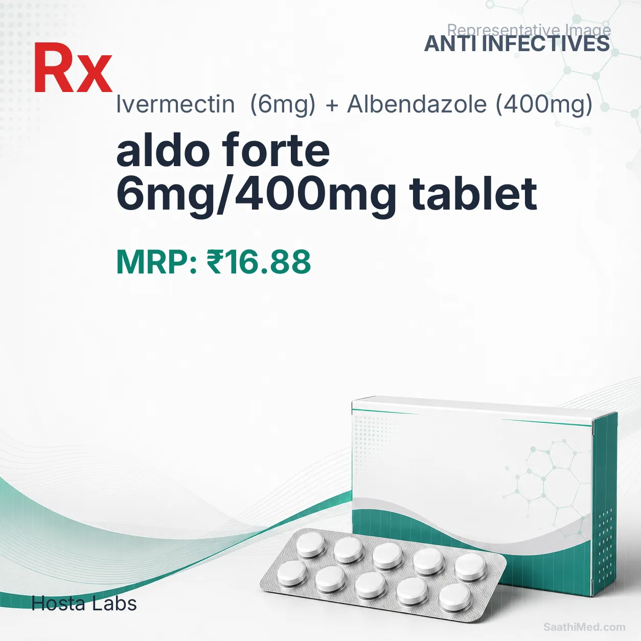 aldo forte 6mg/400mg tablet Allopathy (Ivermectin (6mg)) - Uses in Hindi, Side Effects, Substitutes & Price in India