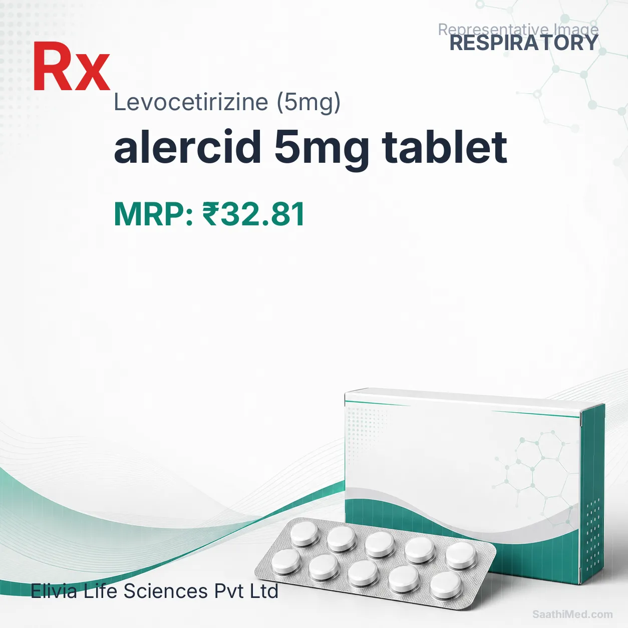 alercid 5mg tablet Allopathy (Levocetirizine (5mg)) - Uses in Hindi, Side Effects, Substitutes & Price in India