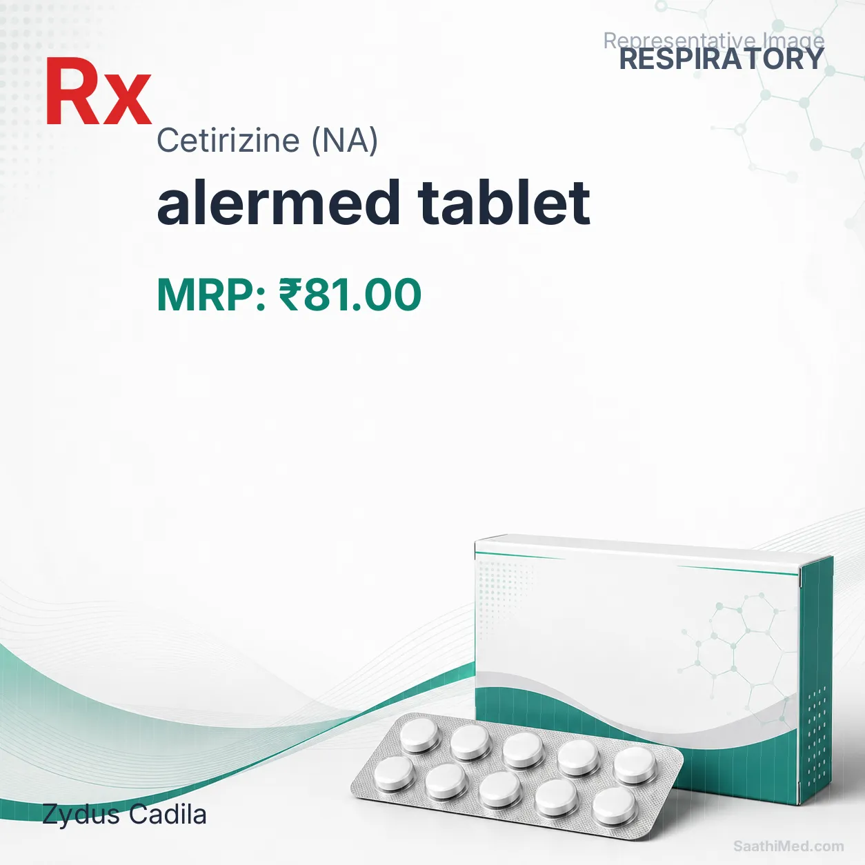 alermed tablet Allopathy (Cetirizine (NA)) - Uses in Hindi, Side Effects, Substitutes & Price in India