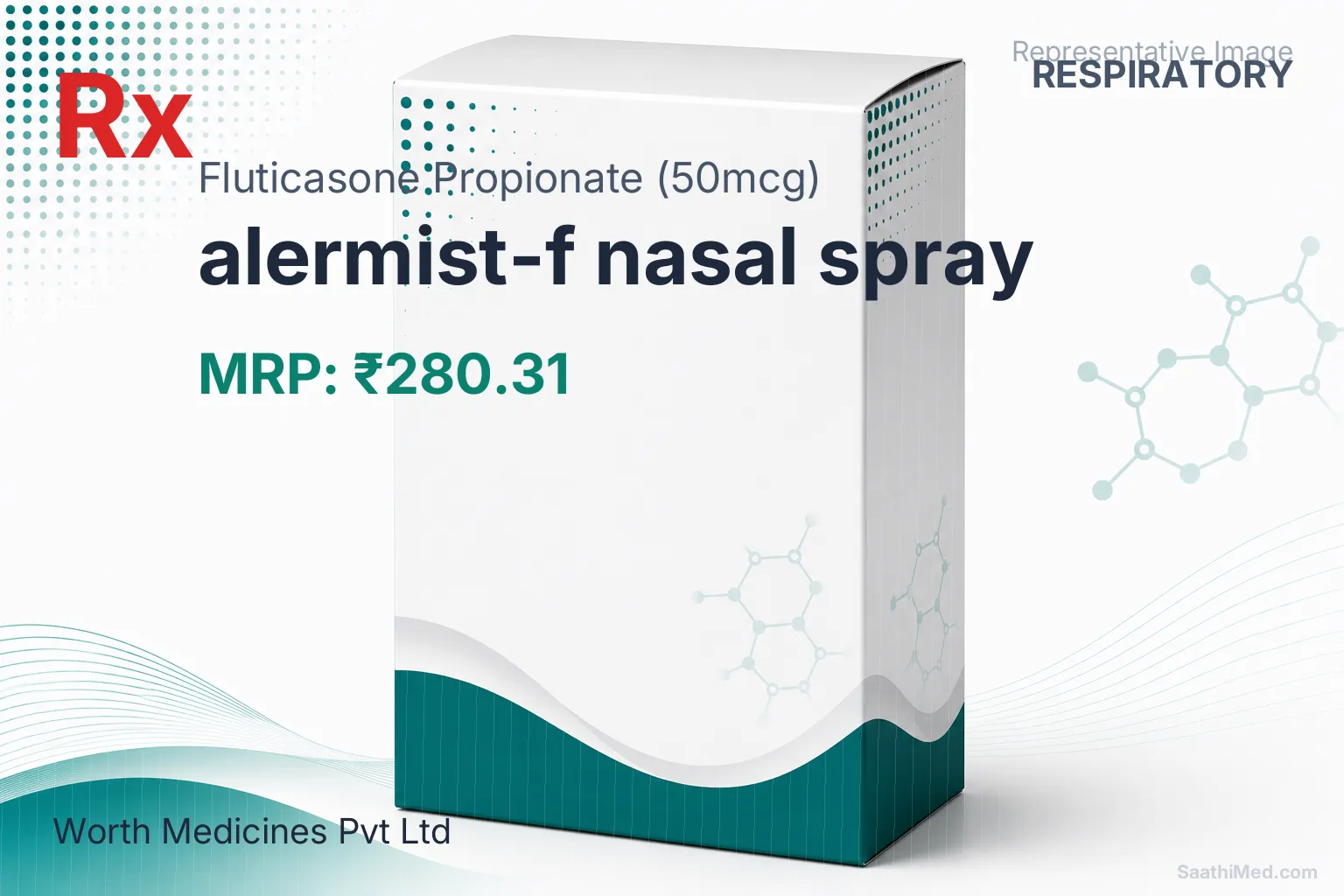 alermist-f nasal spray Allopathy (Fluticasone Propionate (50mcg)) - Uses in Hindi, Side Effects, Substitutes & Price in India