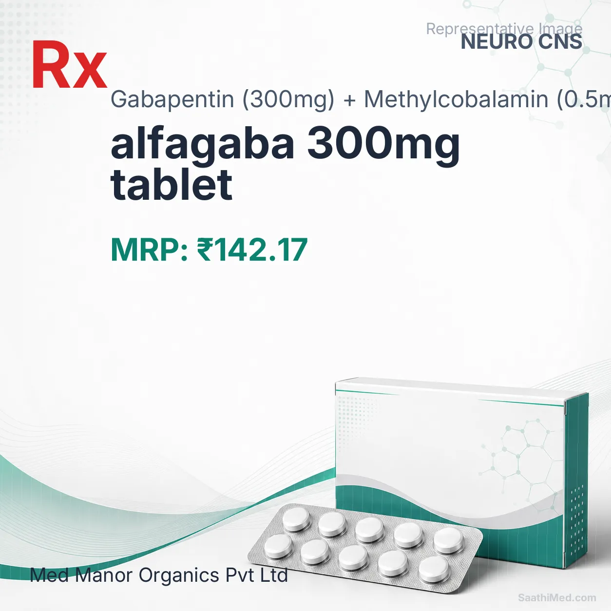 alfagaba 300mg tablet Allopathy (Gabapentin (300mg)) - Uses in Hindi, Side Effects, Substitutes & Price in India