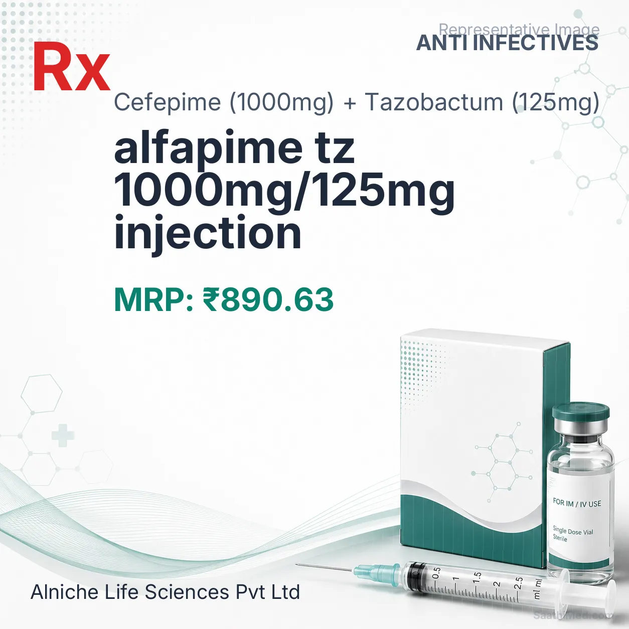 alfapime tz 1000mg/125mg injection Allopathy (Cefepime (1000mg)) - Uses in Hindi, Side Effects, Substitutes & Price in India