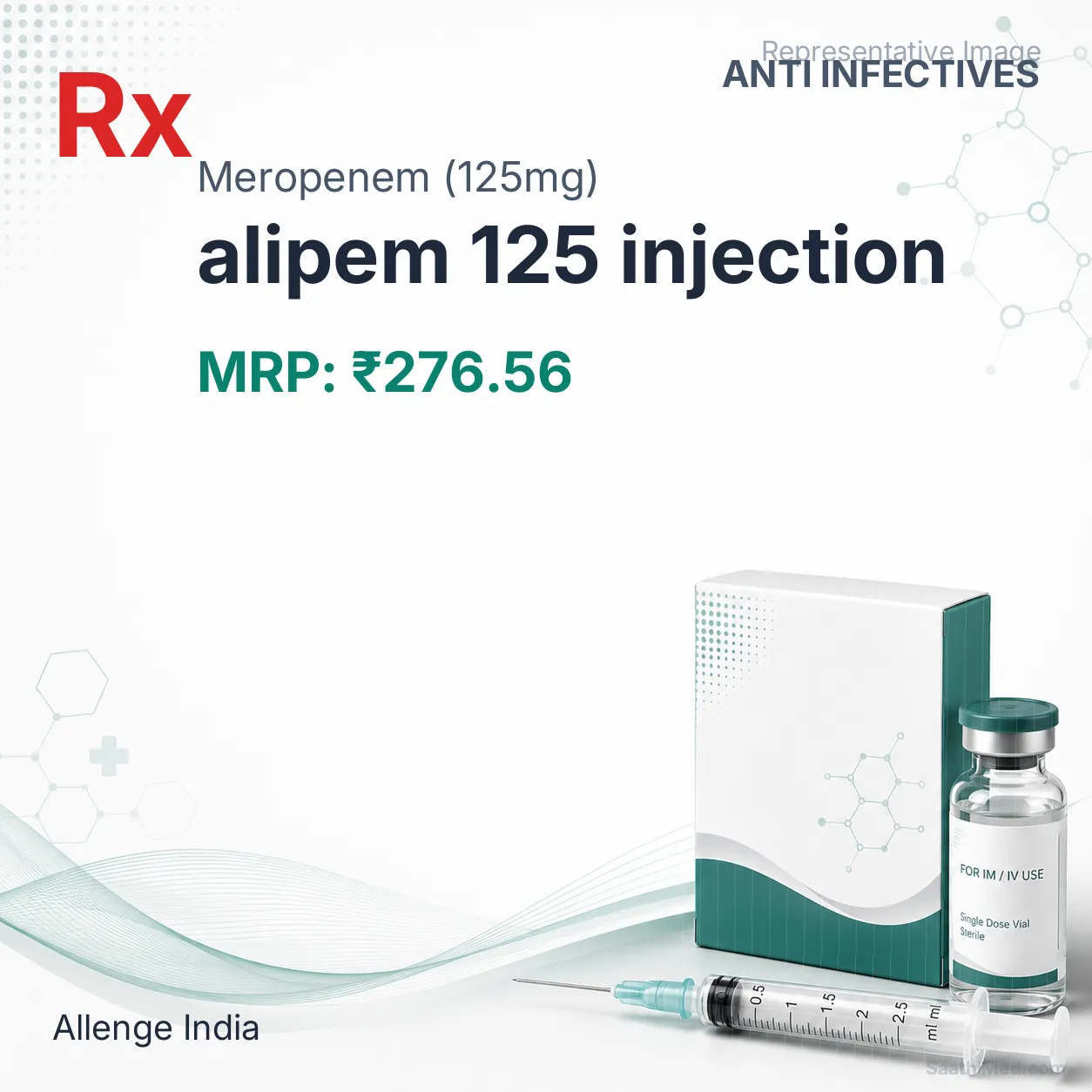 alipem 125 injection Allopathy (Meropenem (125mg)) - Uses in Hindi, Side Effects, Substitutes & Price in India