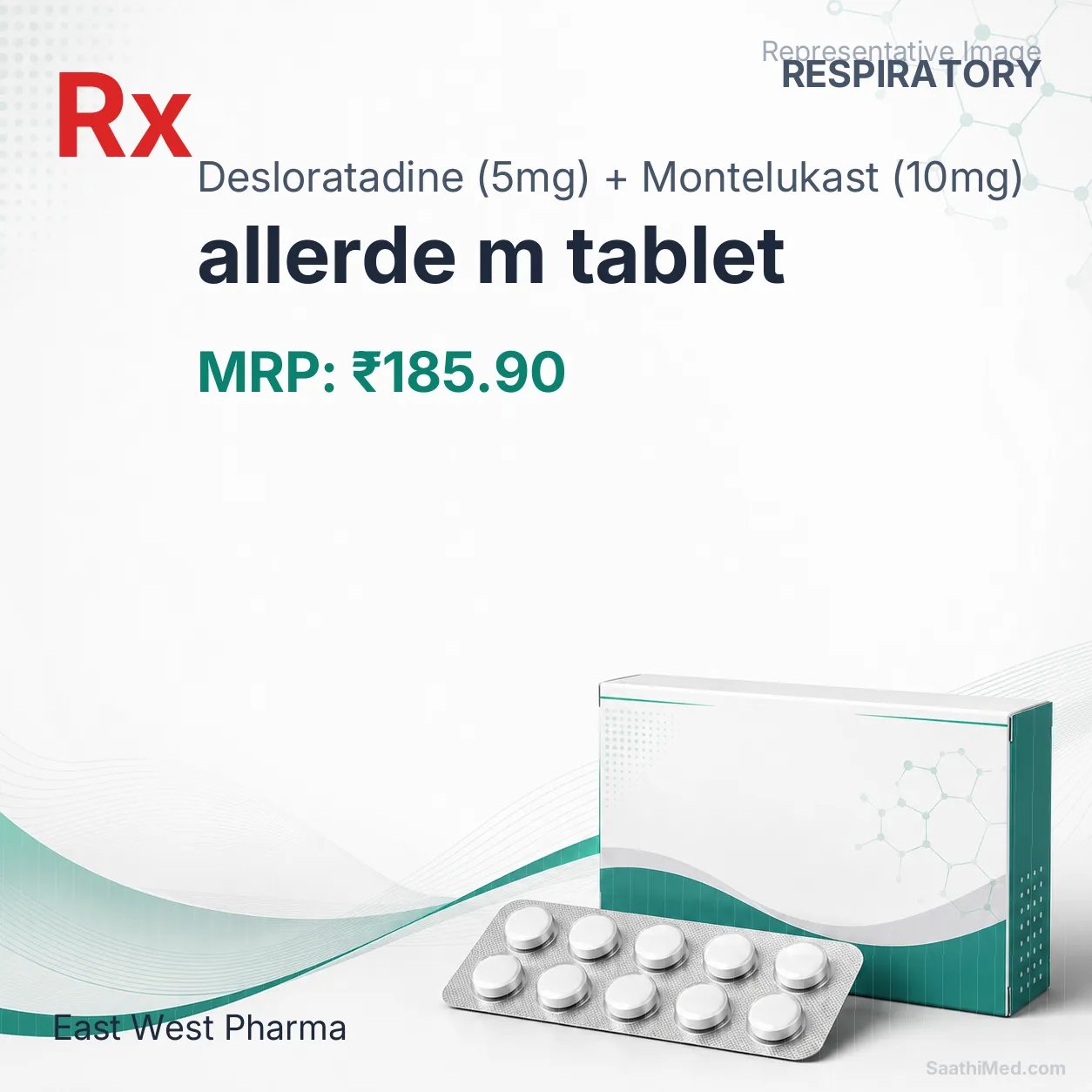allerde m tablet - Desloratadine (5mg) + Montelukast (10mg) medicine