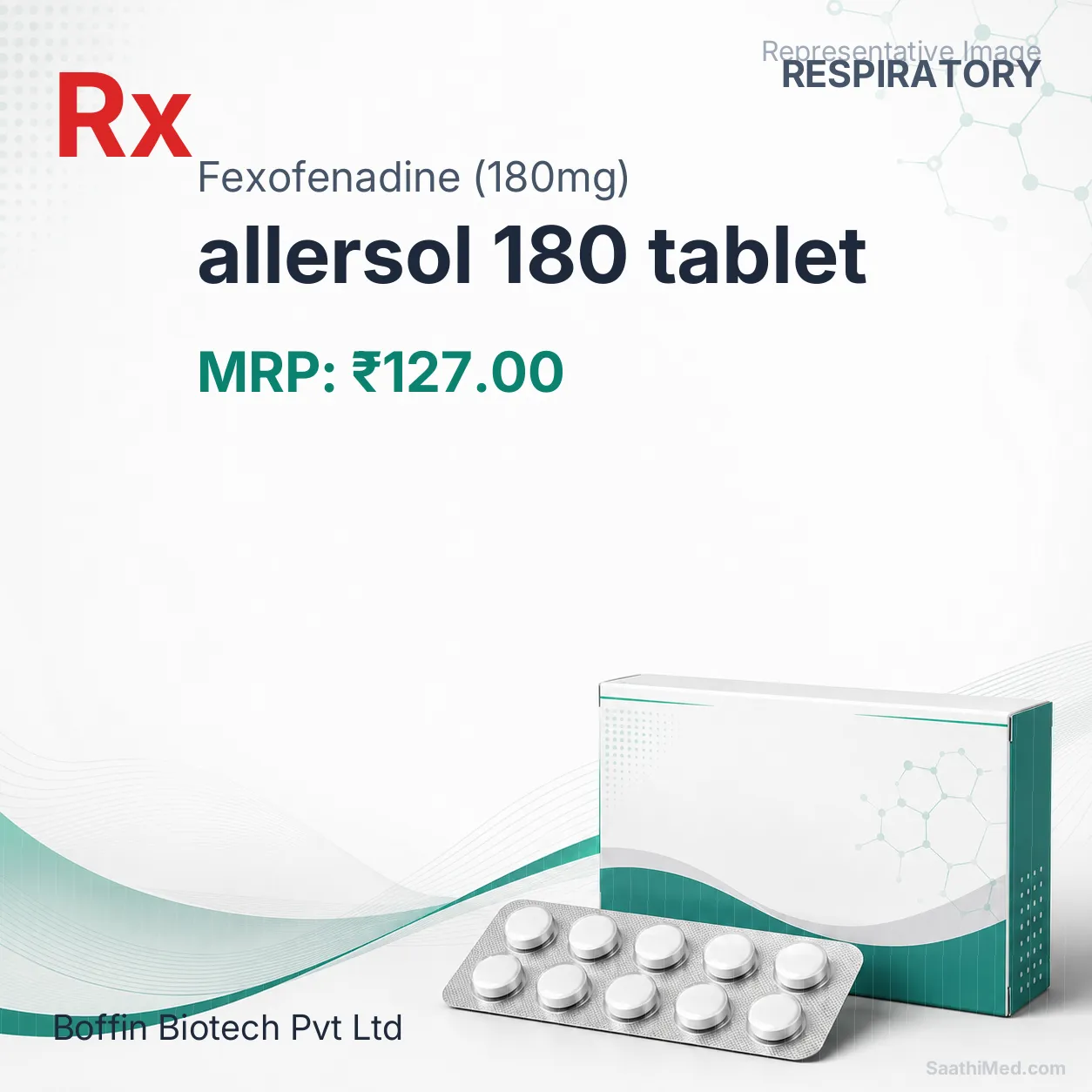 allersol 180 tablet Allopathy (Fexofenadine (180mg)) - Uses in Hindi, Side Effects, Substitutes & Price in India