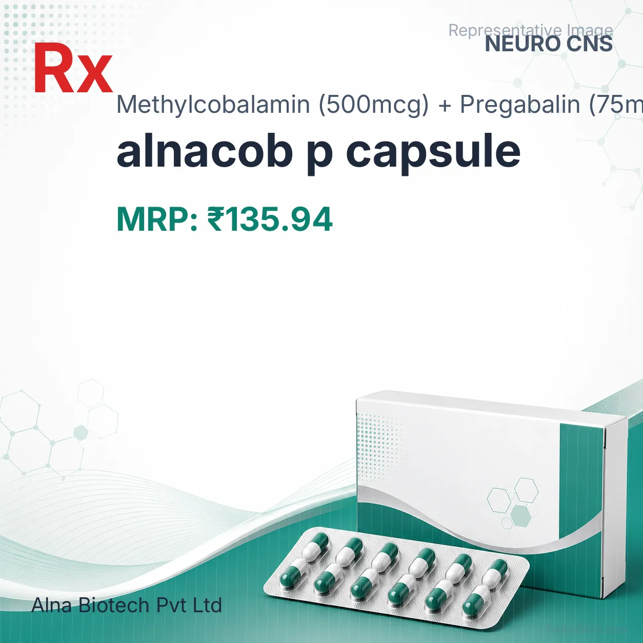 alnacob p capsule Allopathy (Methylcobalamin (500mcg)) - Uses in Hindi, Side Effects, Substitutes & Price in India