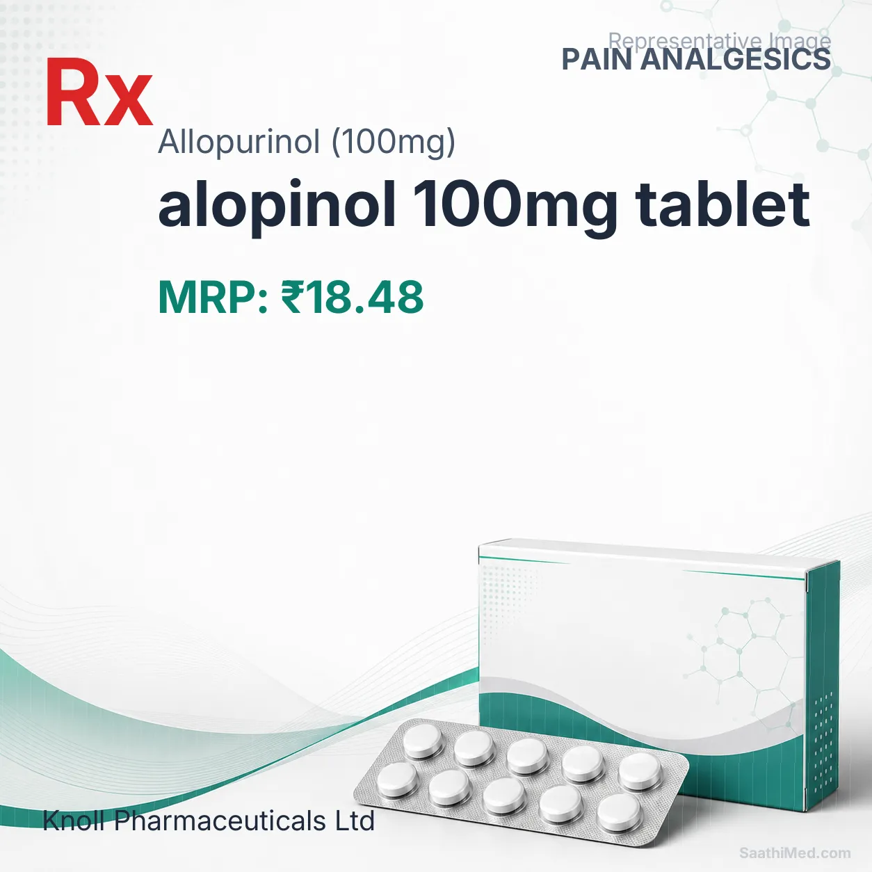 alopinol 100mg tablet Allopathy (Allopurinol (100mg)) - Uses in Hindi, Side Effects, Substitutes & Price in India