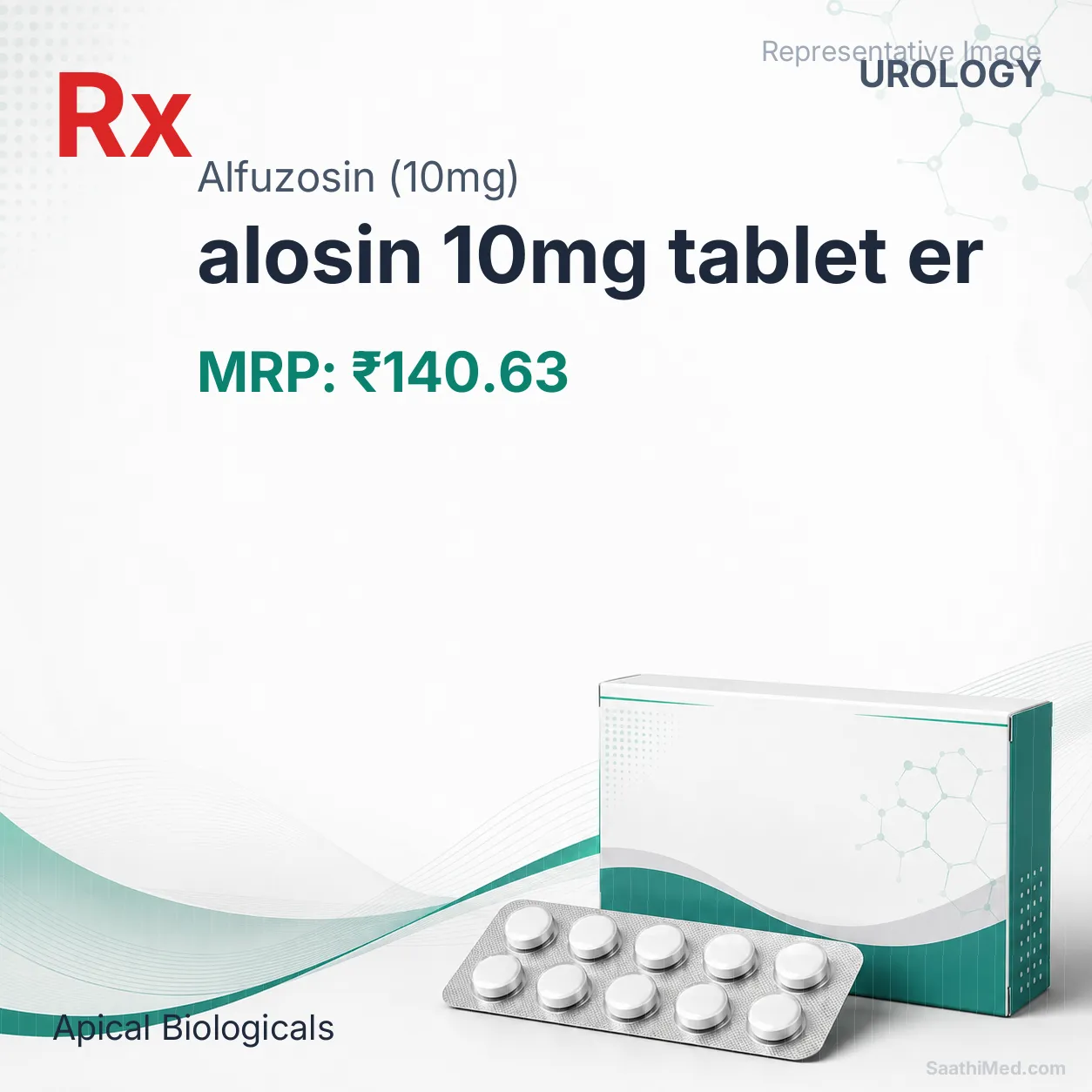 alosin 10mg tablet er Allopathy (Alfuzosin (10mg)) - Uses in Hindi, Side Effects, Substitutes & Price in India