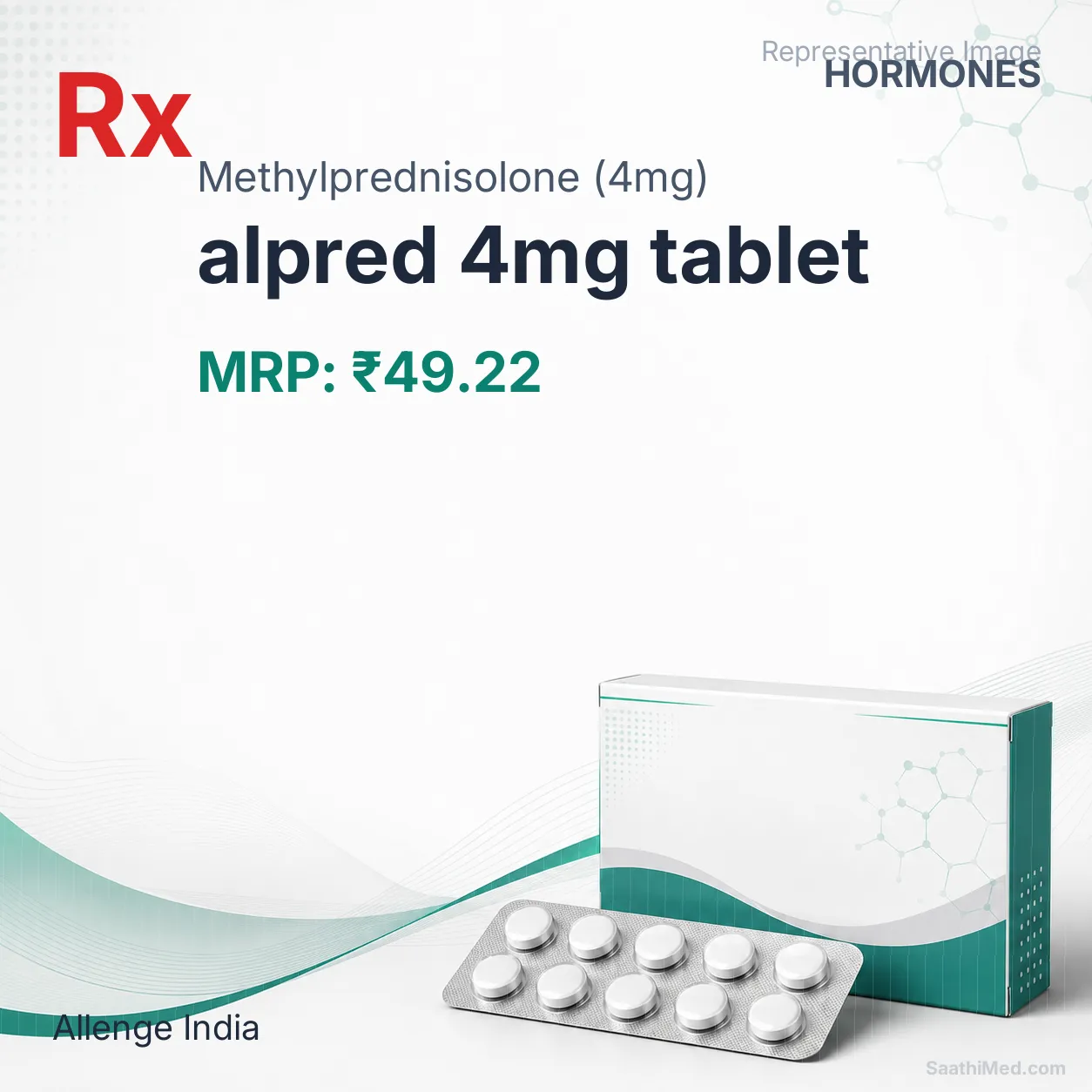 alpred 4mg tablet Allopathy (Methylprednisolone (4mg)) - Uses in Hindi, Side Effects, Substitutes & Price in India