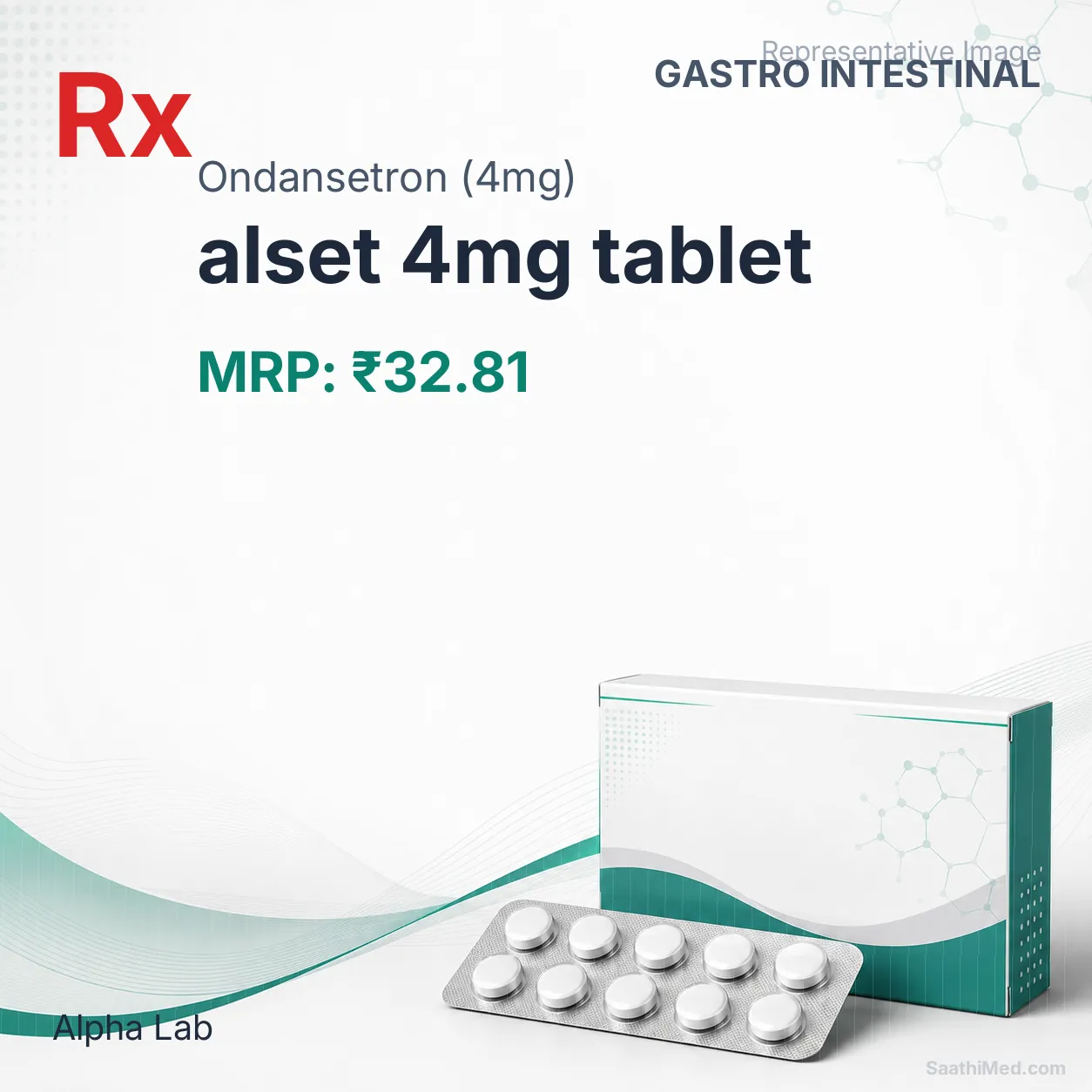 alset 4mg tablet Allopathy (Ondansetron (4mg)) - Uses in Hindi, Side Effects, Substitutes & Price in India