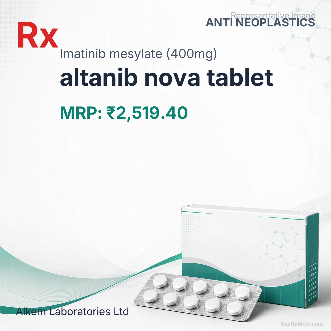 altanib nova tablet Allopathy (Imatinib mesylate (400mg)) - Uses in Hindi, Side Effects, Substitutes & Price in India
