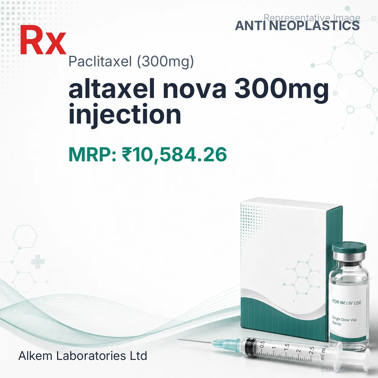 altaxel nova 300mg injection Allopathy (Paclitaxel (300mg)) - Uses in Hindi, Side Effects, Substitutes & Price in India