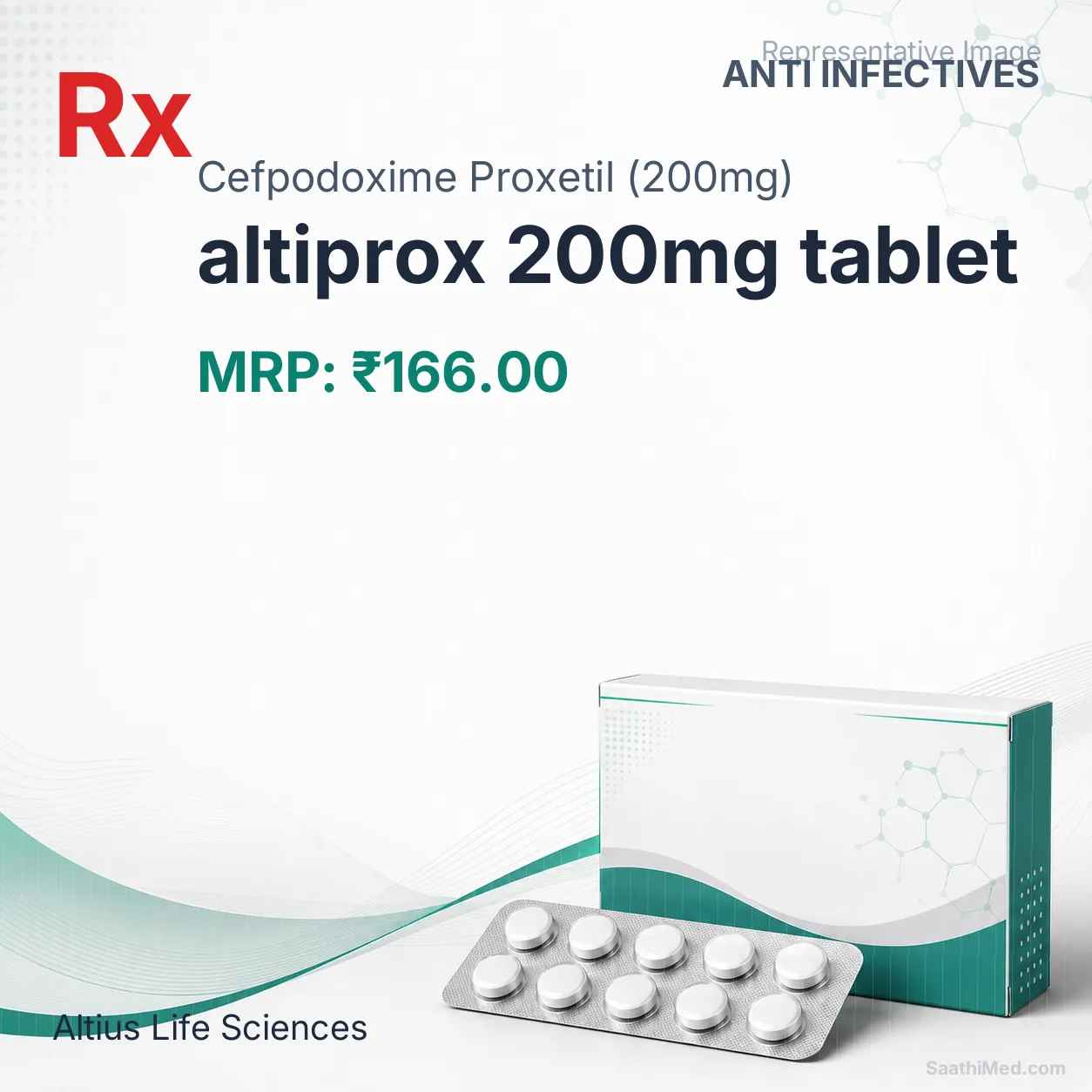 altiprox 200mg tablet Allopathy (Cefpodoxime Proxetil (200mg)) - Uses in Hindi, Side Effects, Substitutes & Price in India