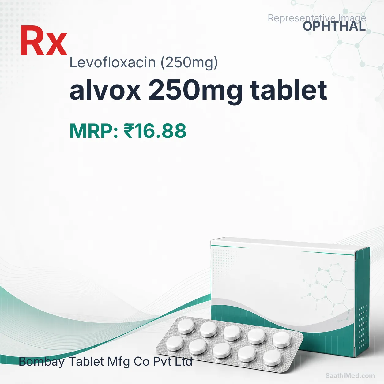 alvox 250mg tablet Allopathy (Levofloxacin (250mg)) - Uses in Hindi, Side Effects, Substitutes & Price in India