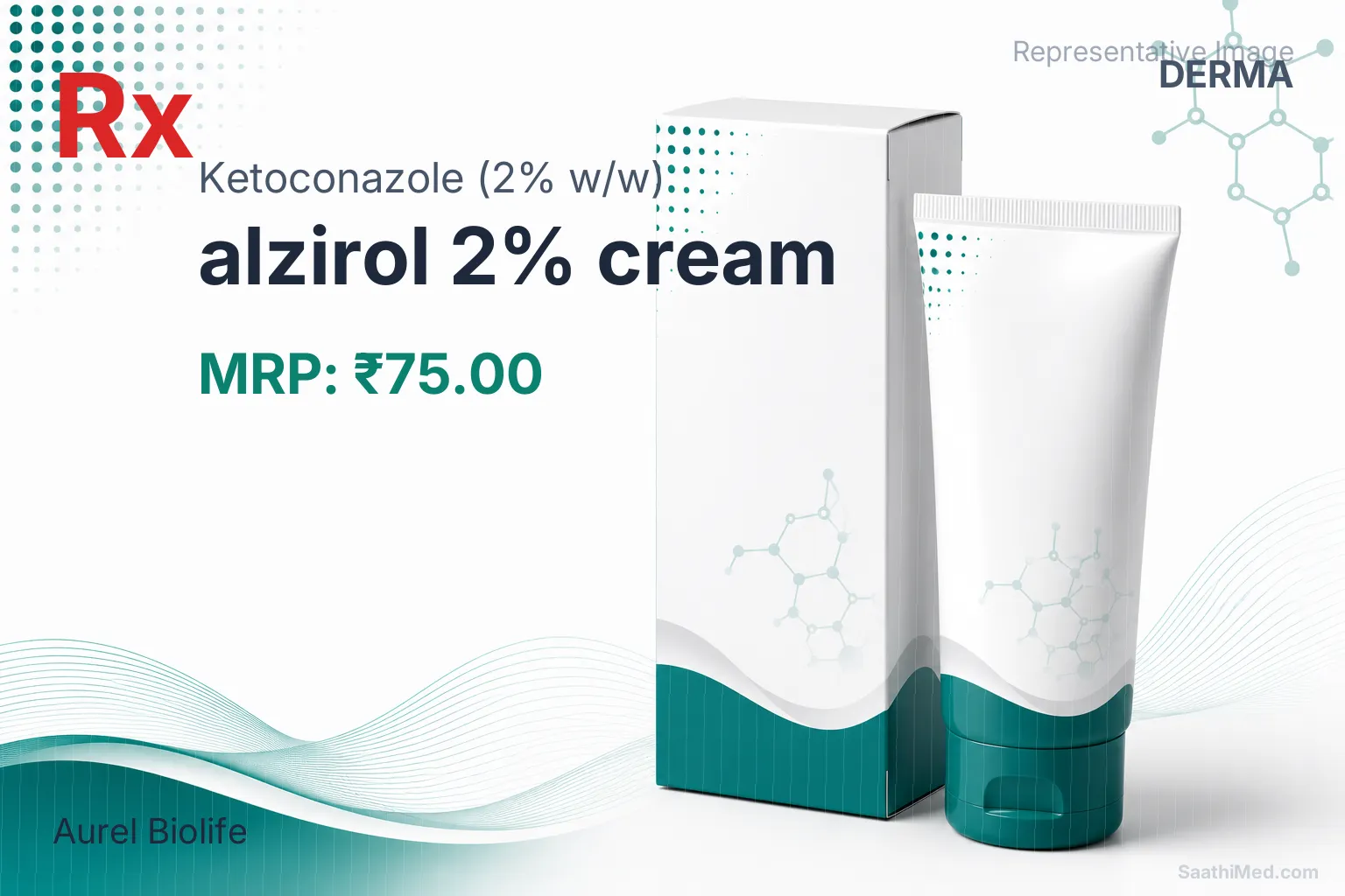 alzirol 2% cream Allopathy (Ketoconazole (2% w/w)) - Uses in Hindi, Side Effects, Substitutes & Price in India