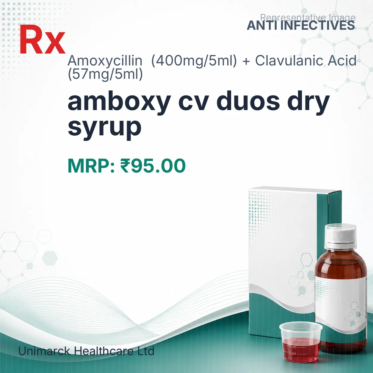 amboxy cv duos dry syrup Allopathy (Amoxycillin (400mg/5ml)) - Uses in Hindi, Side Effects, Substitutes & Price in India
