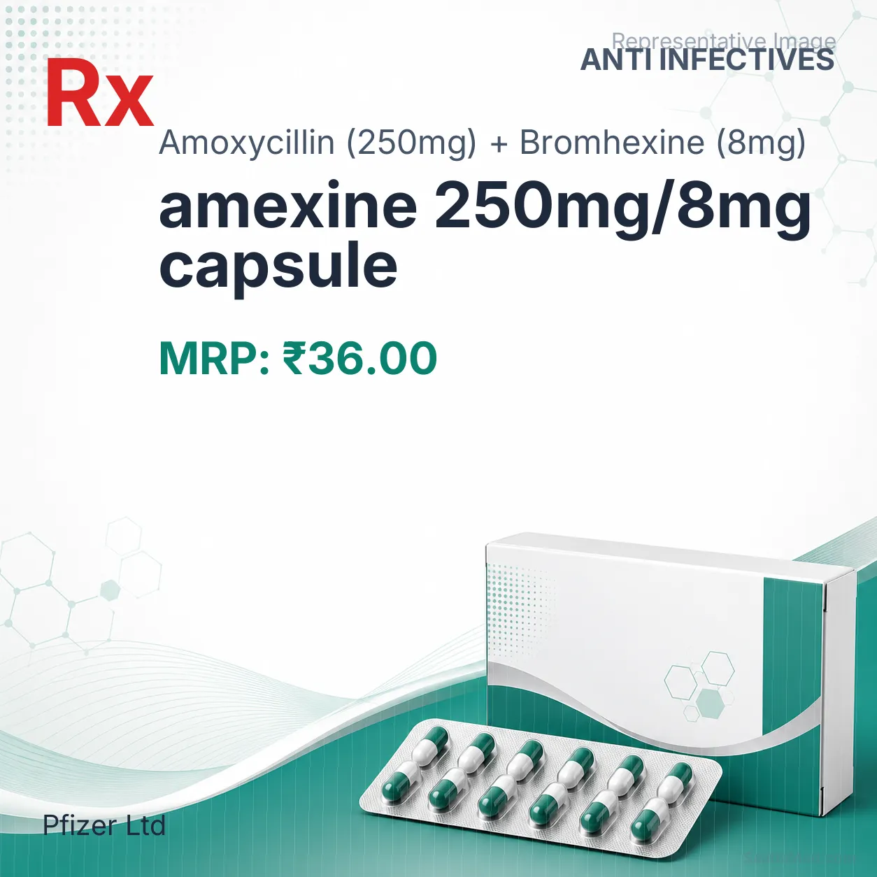 amexine 250mg/8mg capsule Allopathy (Amoxycillin (250mg)) - Uses in Hindi, Side Effects, Substitutes & Price in India
