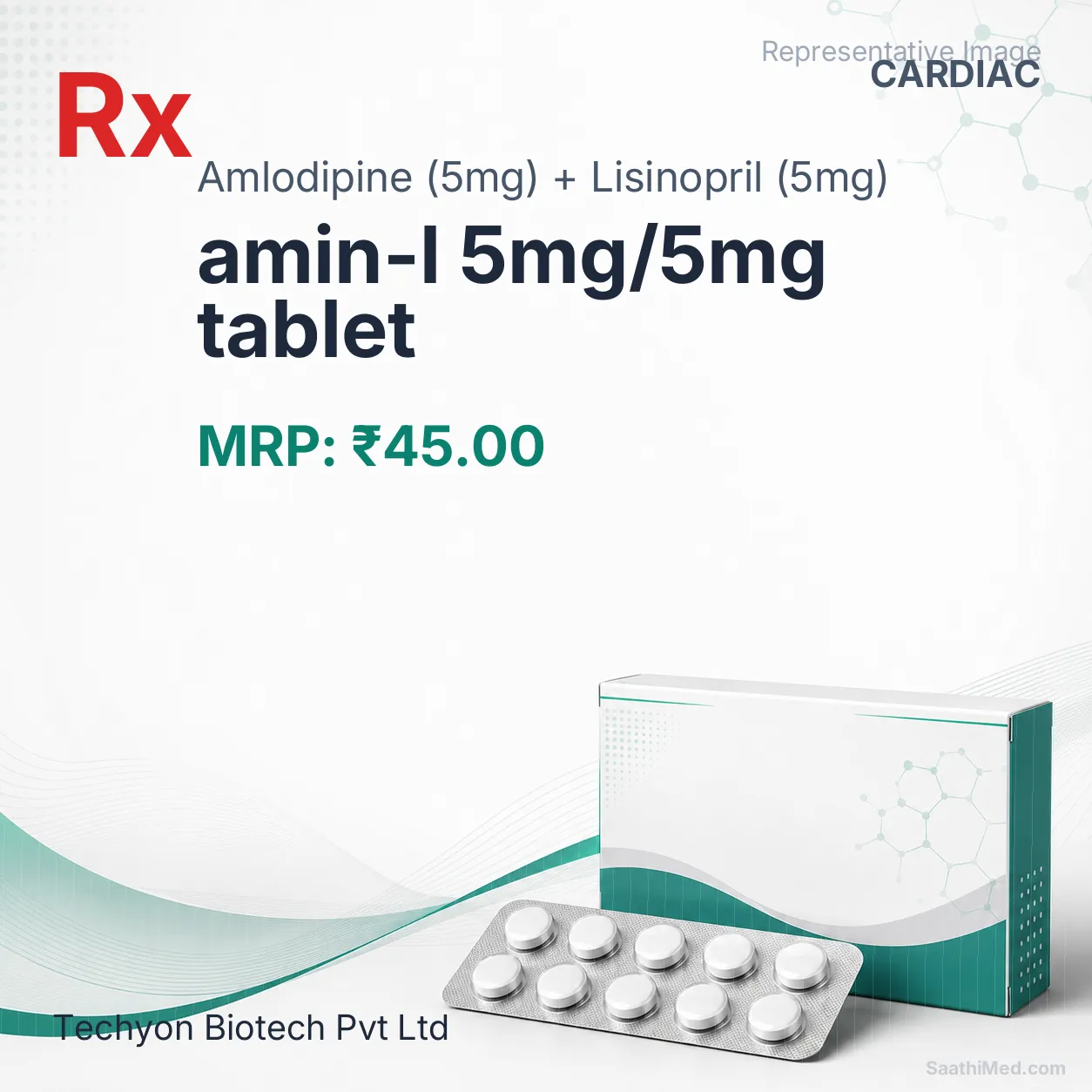 amin-l 5mg/5mg tablet Allopathy (Amlodipine (5mg)) - Uses in Hindi, Side Effects, Substitutes & Price in India