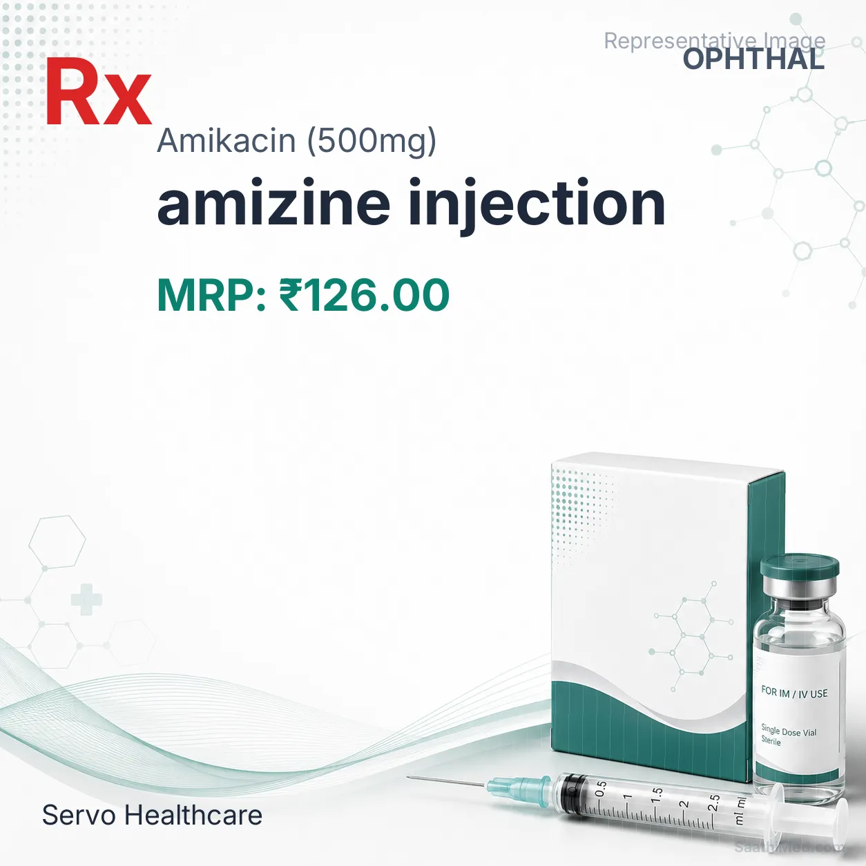 amizine injection - Amikacin (500mg) medicine