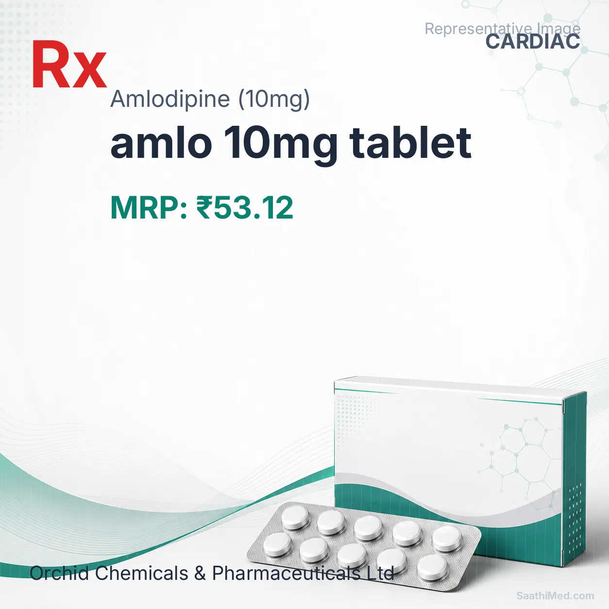 amlo 10mg tablet Allopathy (Amlodipine (10mg)) - Uses in Hindi, Side Effects, Substitutes & Price in India