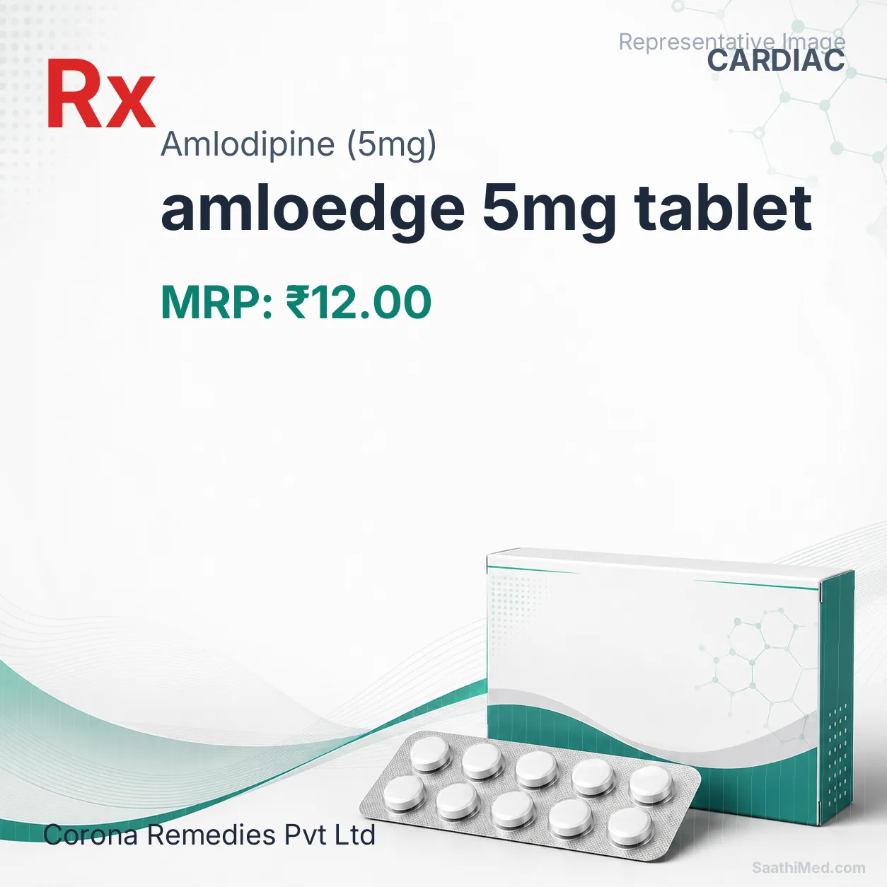 amloedge 5mg tablet Allopathy (Amlodipine (5mg)) - Uses in Hindi, Side Effects, Substitutes & Price in India