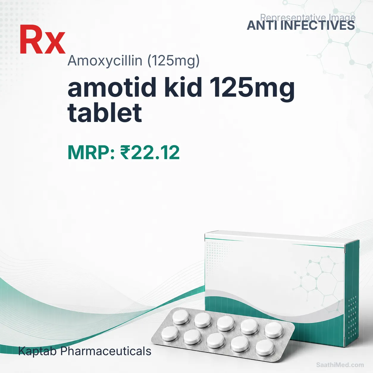 amotid kid 125mg tablet Allopathy (Amoxycillin (125mg)) - Uses in Hindi, Side Effects, Substitutes & Price in India