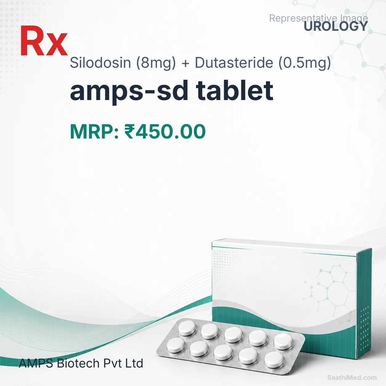 amps-sd tablet Allopathy (Silodosin (8mg)) - Uses in Hindi, Side Effects, Substitutes & Price in India