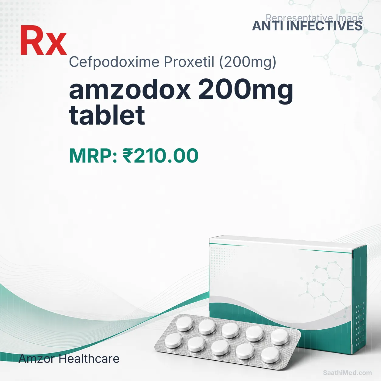 amzodox 200mg tablet - Cefpodoxime Proxetil (200mg) medicine