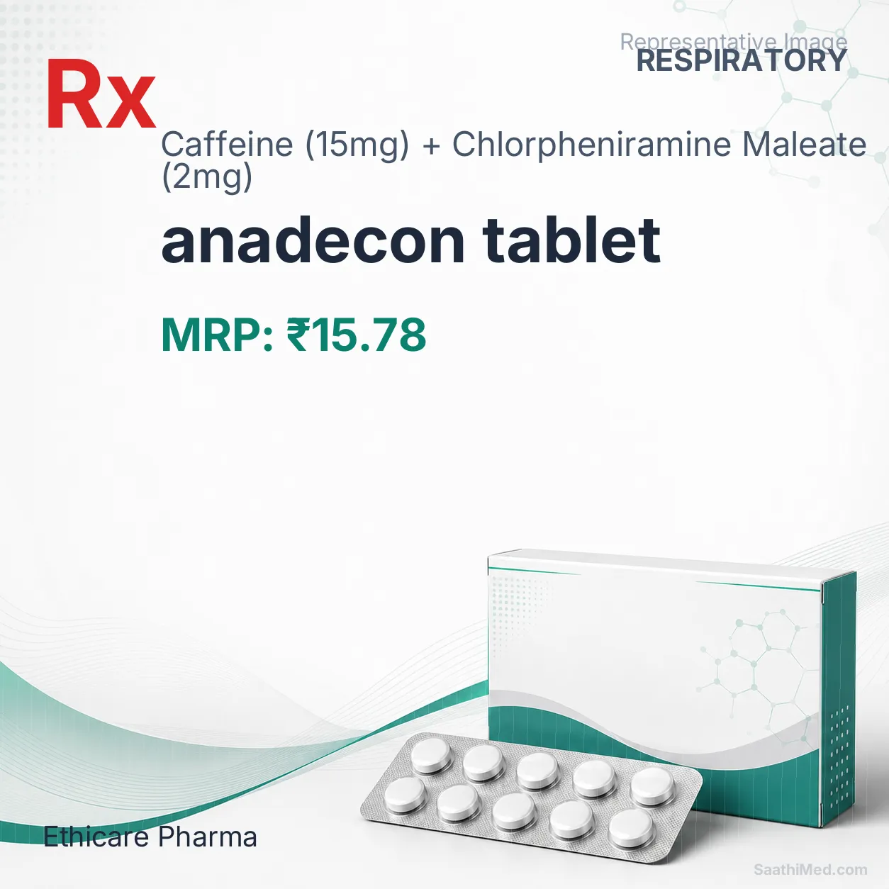 anadecon tablet Allopathy (Caffeine (15mg)) - Uses in Hindi, Side Effects, Substitutes & Price in India