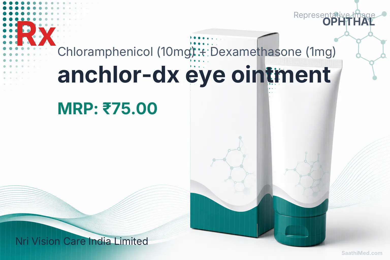 anchlor-dx eye ointment Allopathy (Chloramphenicol (10mg)) - Uses in Hindi, Side Effects, Substitutes & Price in India