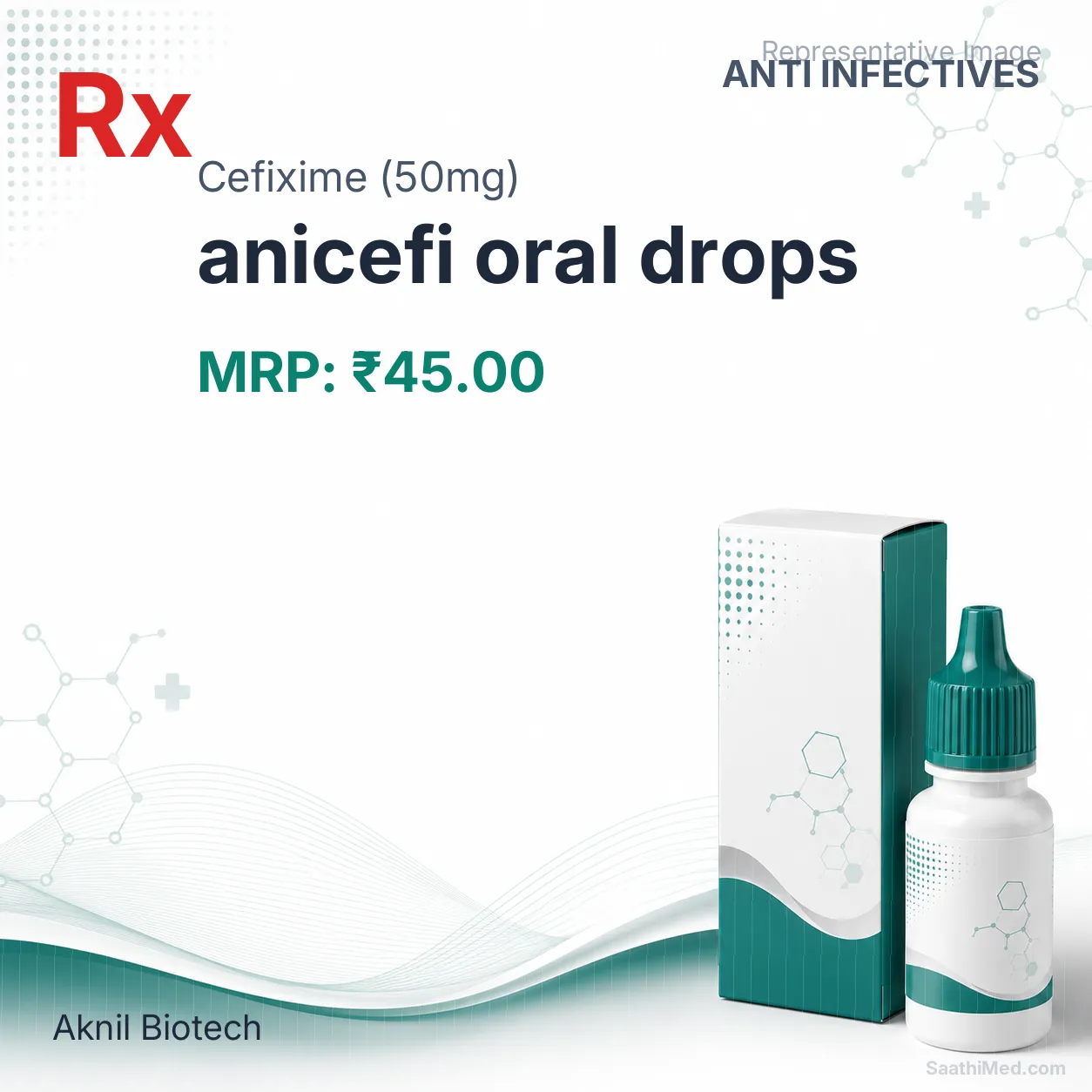 anicefi oral drops Allopathy (Cefixime (50mg)) - Uses in Hindi, Side Effects, Substitutes & Price in India