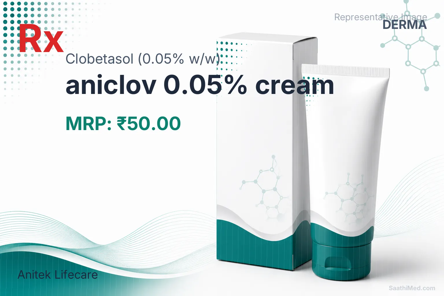 aniclov 0.05% cream Allopathy (Clobetasol (0.05% w/w)) - Uses in Hindi, Side Effects, Substitutes & Price in India