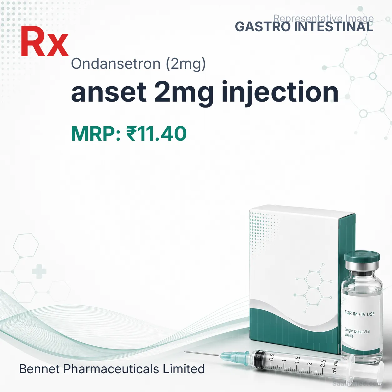 anset 2mg injection Allopathy (Ondansetron (2mg)) - Uses in Hindi, Side Effects, Substitutes & Price in India