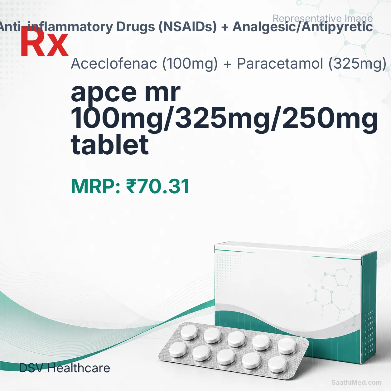 apce mr 100mg/325mg/250mg tablet Allopathy (Aceclofenac (100mg)) - Uses in Hindi, Side Effects, Substitutes & Price in India