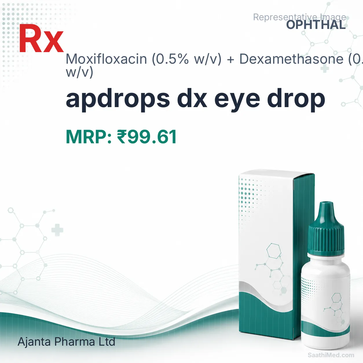 apdrops dx eye drop Allopathy (Moxifloxacin (0.5% w/v)) - Uses in Hindi, Side Effects, Substitutes & Price in India