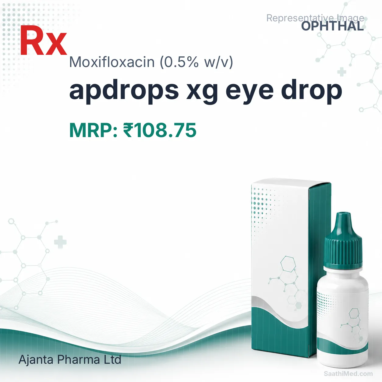 apdrops xg eye drop Allopathy (Moxifloxacin (0.5% w/v)) - Uses in Hindi, Side Effects, Substitutes & Price in India