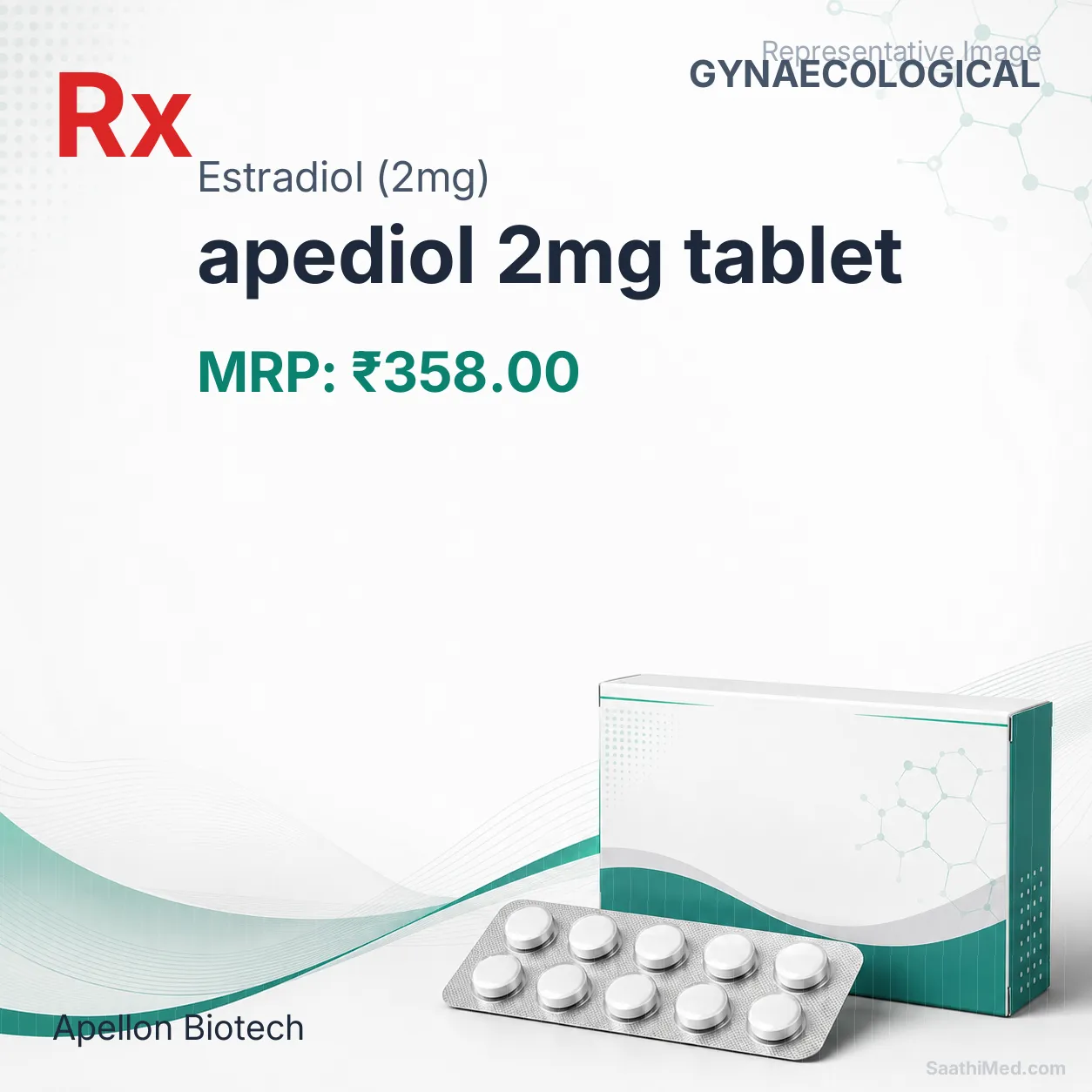 apediol 2mg tablet Allopathy (Estradiol (2mg)) - Uses in Hindi, Side Effects, Substitutes & Price in India