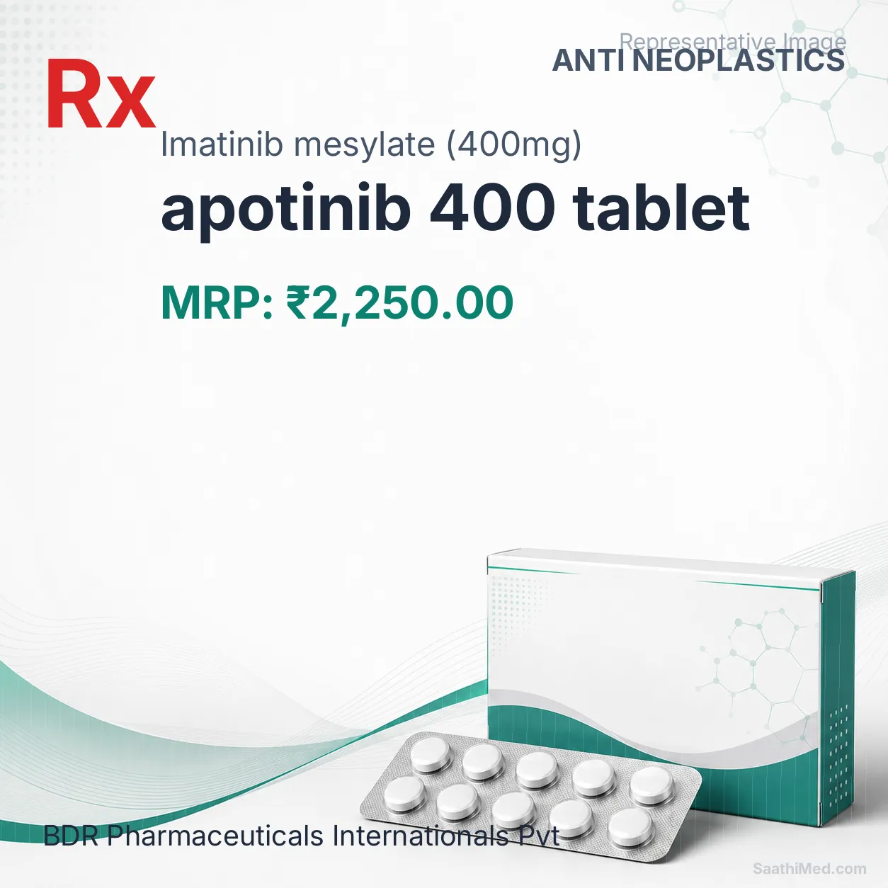apotinib 400 tablet Allopathy (Imatinib mesylate (400mg)) - Uses in Hindi, Side Effects, Substitutes & Price in India