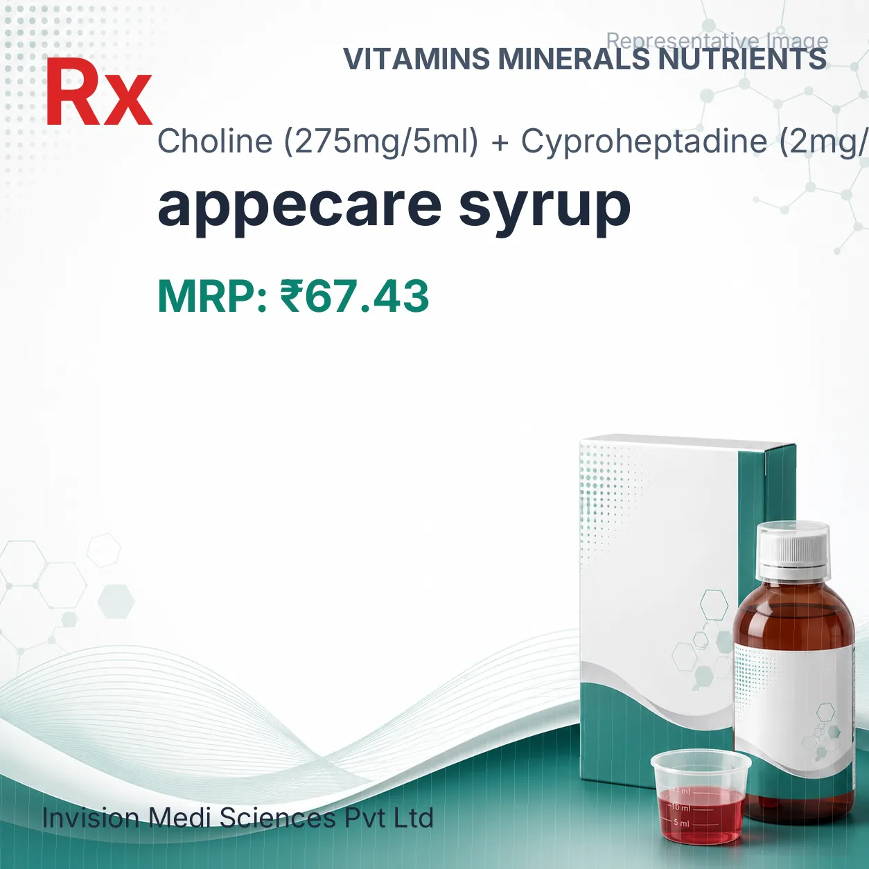 appecare syrup Allopathy (Choline (275mg/5ml)) - Uses in Hindi, Side Effects, Substitutes & Price in India