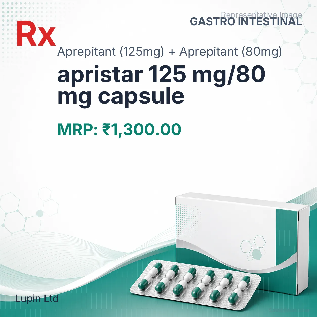 apristar 125 mg/80 mg capsule Allopathy (Aprepitant (125mg)) - Uses in Hindi, Side Effects, Substitutes & Price in India