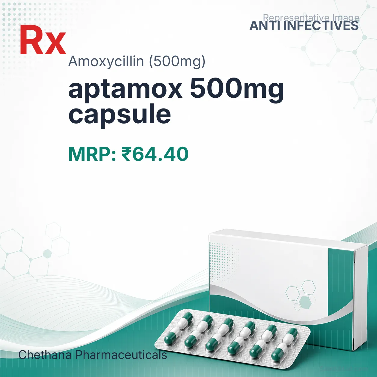 aptamox 500mg capsule Allopathy (Amoxycillin (500mg)) - Uses in Hindi, Side Effects, Substitutes & Price in India