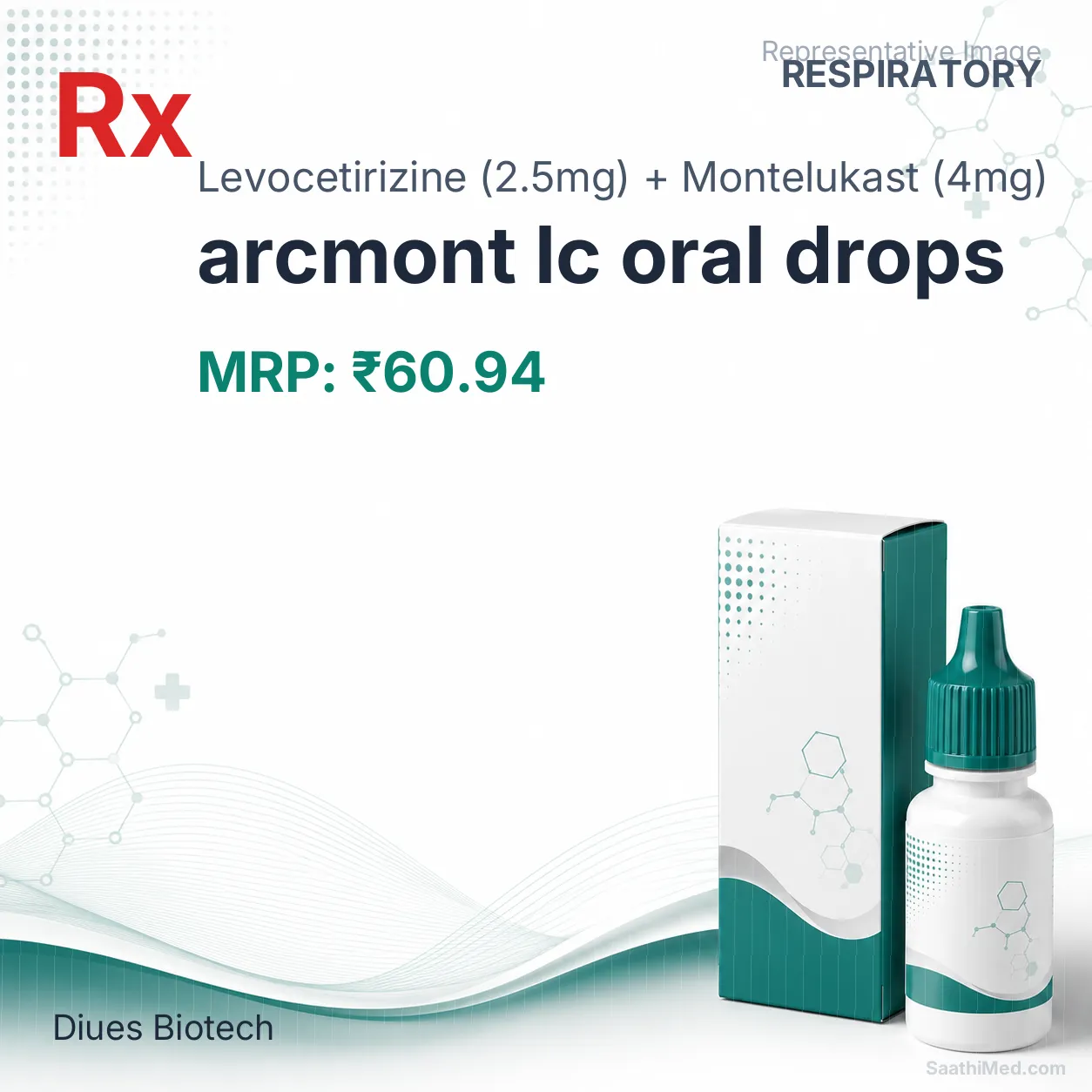 arcmont lc oral drops - Levocetirizine (2.5mg) + Montelukast (4mg) medicine