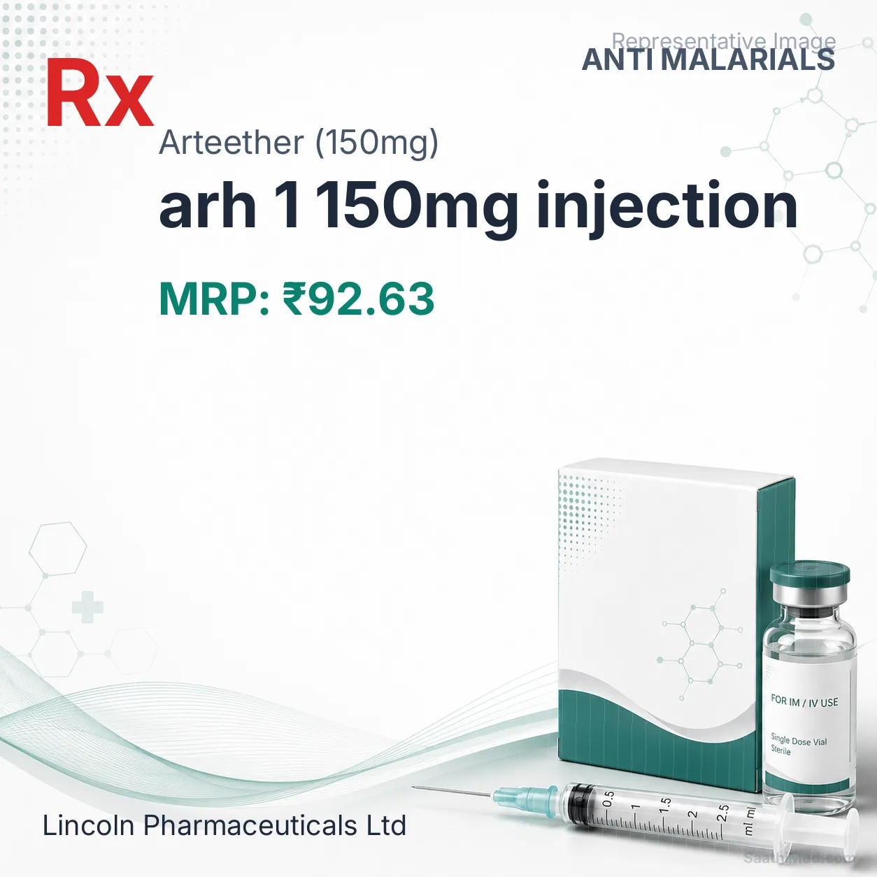 arh 1 150mg injection Allopathy (Arteether (150mg)) - Uses in Hindi, Side Effects, Substitutes & Price in India