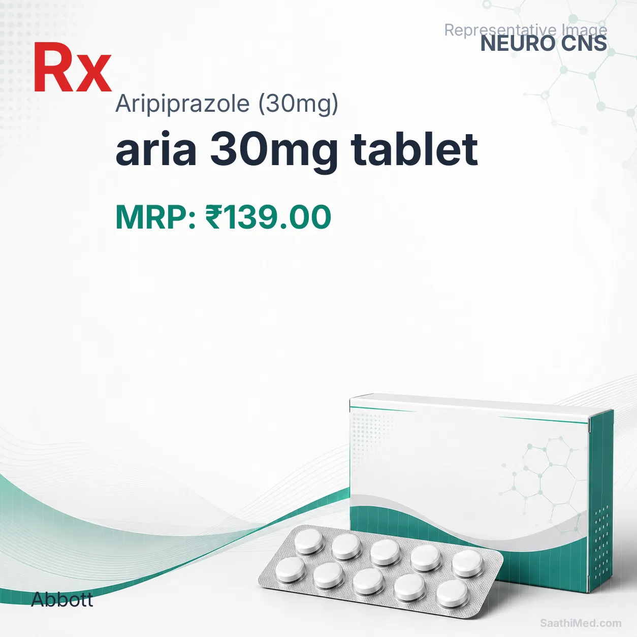 aria 30mg tablet Allopathy (Aripiprazole (30mg)) - Uses in Hindi, Side Effects, Substitutes & Price in India