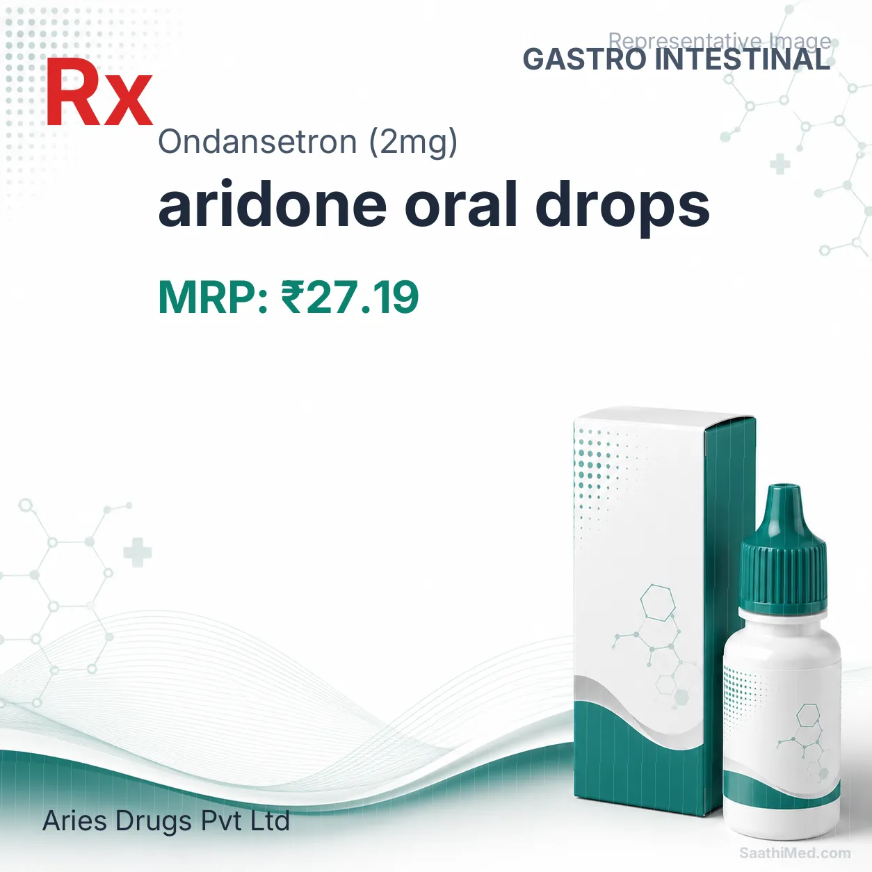 aridone oral drops Allopathy (Ondansetron (2mg)) - Uses in Hindi, Side Effects, Substitutes & Price in India