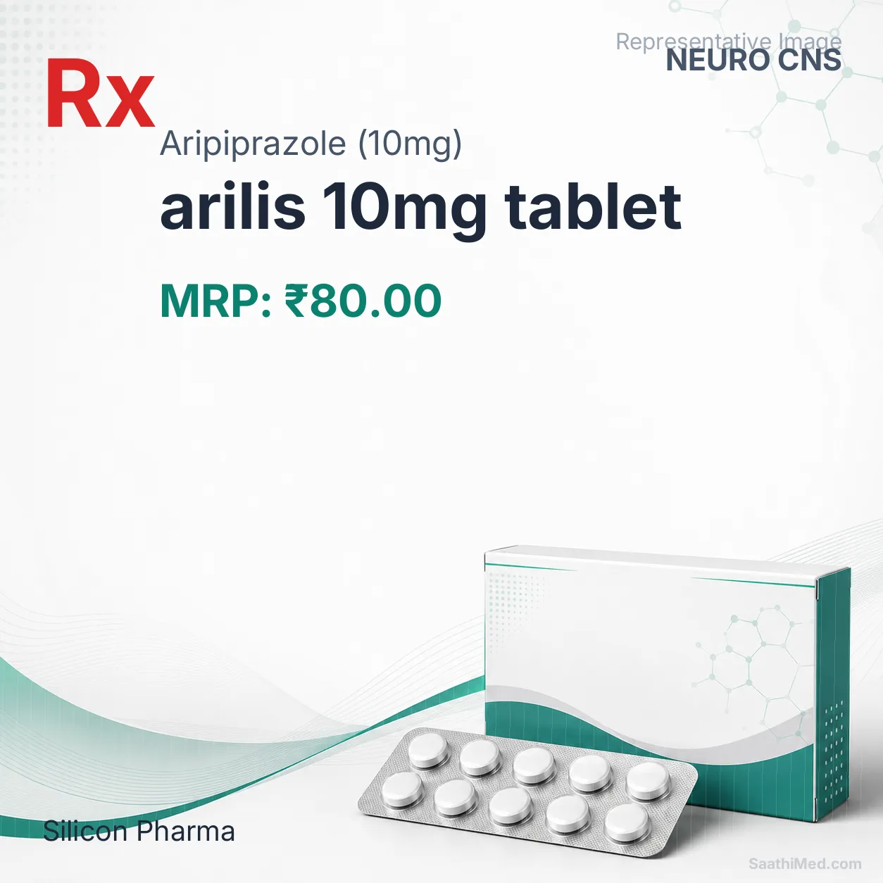arilis 10mg tablet Allopathy (Aripiprazole (10mg)) - Uses in Hindi, Side Effects, Substitutes & Price in India