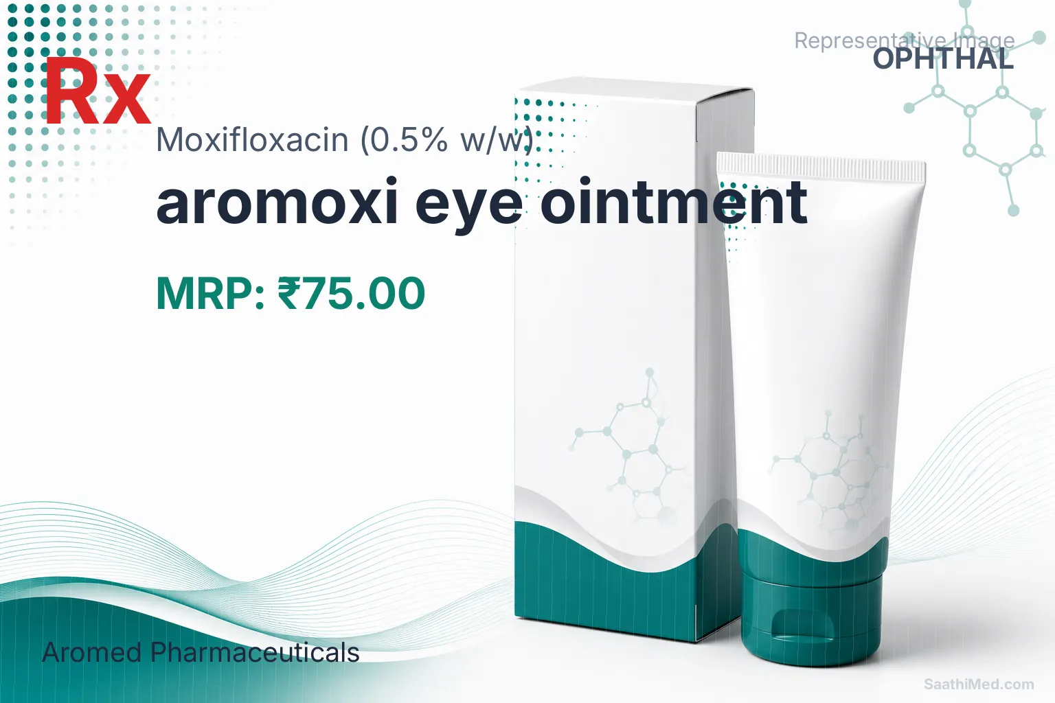 aromoxi eye ointment Allopathy (Moxifloxacin (0.5% w/w)) - Uses in Hindi, Side Effects, Substitutes & Price in India